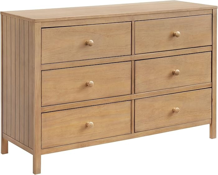 Soho Baby Everlee 6 Drawer Dresser, Honey Wood | Amazon (US)