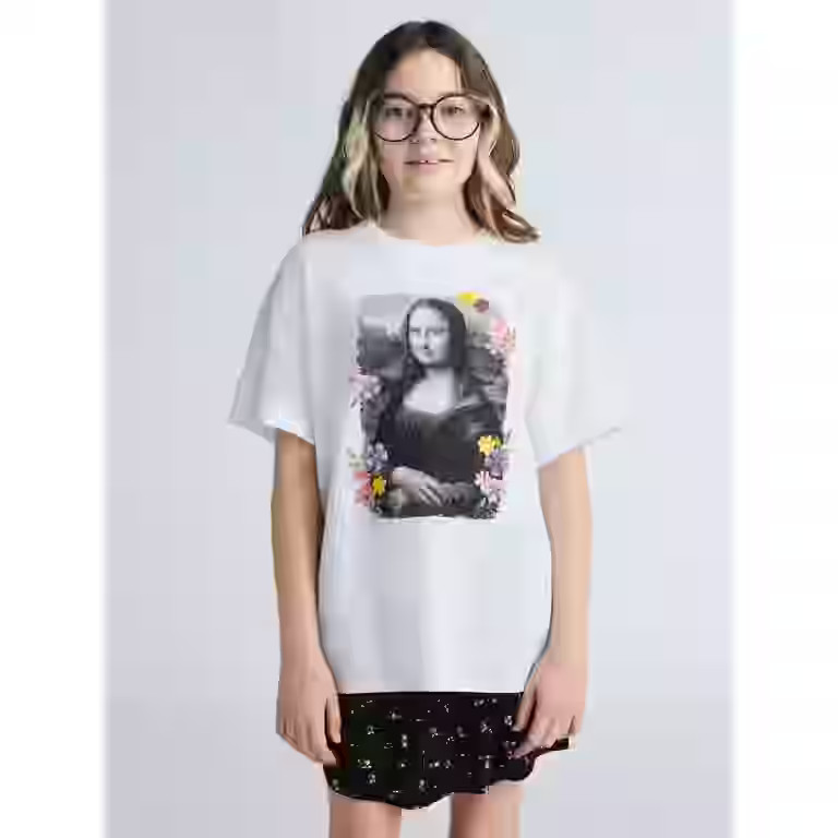 Weekend Academy Girls Boxy Graphic Tee with Short Sleeves, Sizes 4-18 | Walmart (US)