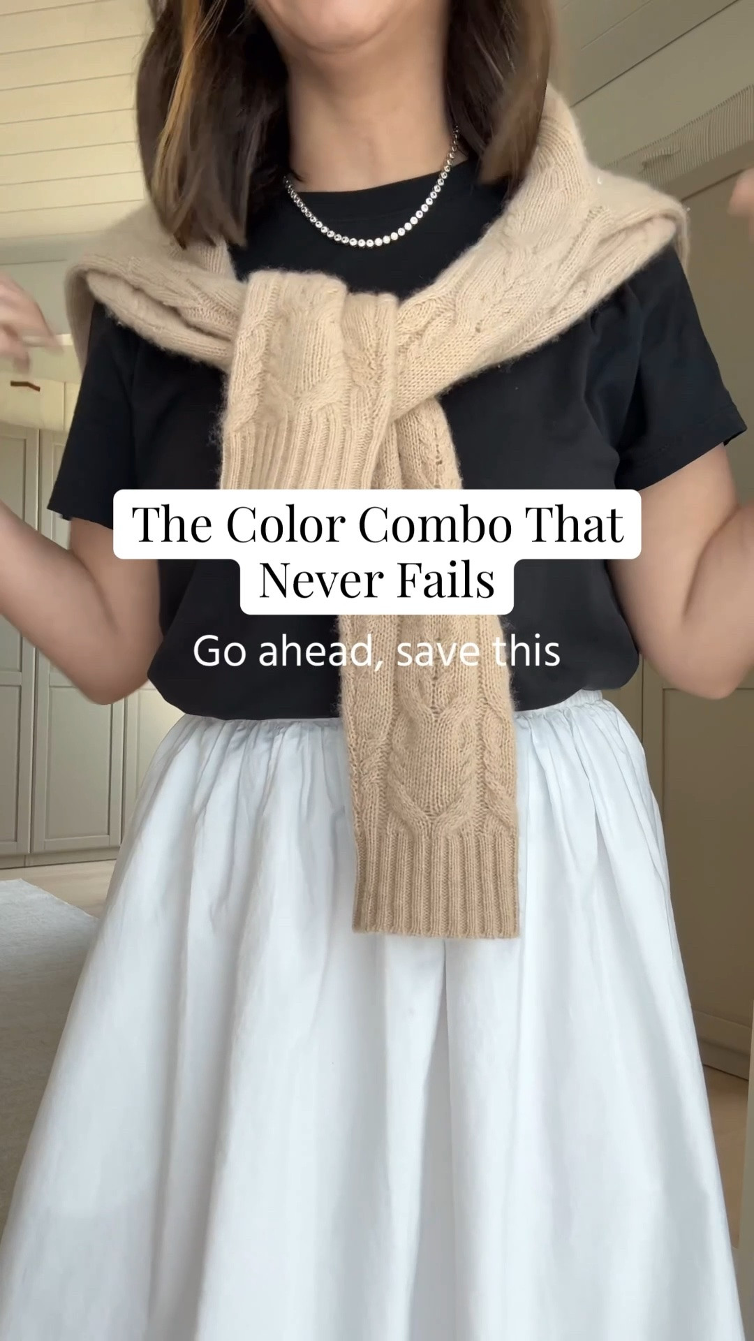 One of my favorite color combos to look elevated - works every time!

Everlane box cut tee medium
Sweater is old - linked similar
Aritzia skirt xs
Reformation flats 5
The row bag medium 
Dorsey James necklace 15”
Electric Picks sunglasses 
Quince sunglasses
YSL sunglasses

#LTKgrwm #LTKmomlife #LTKPetite