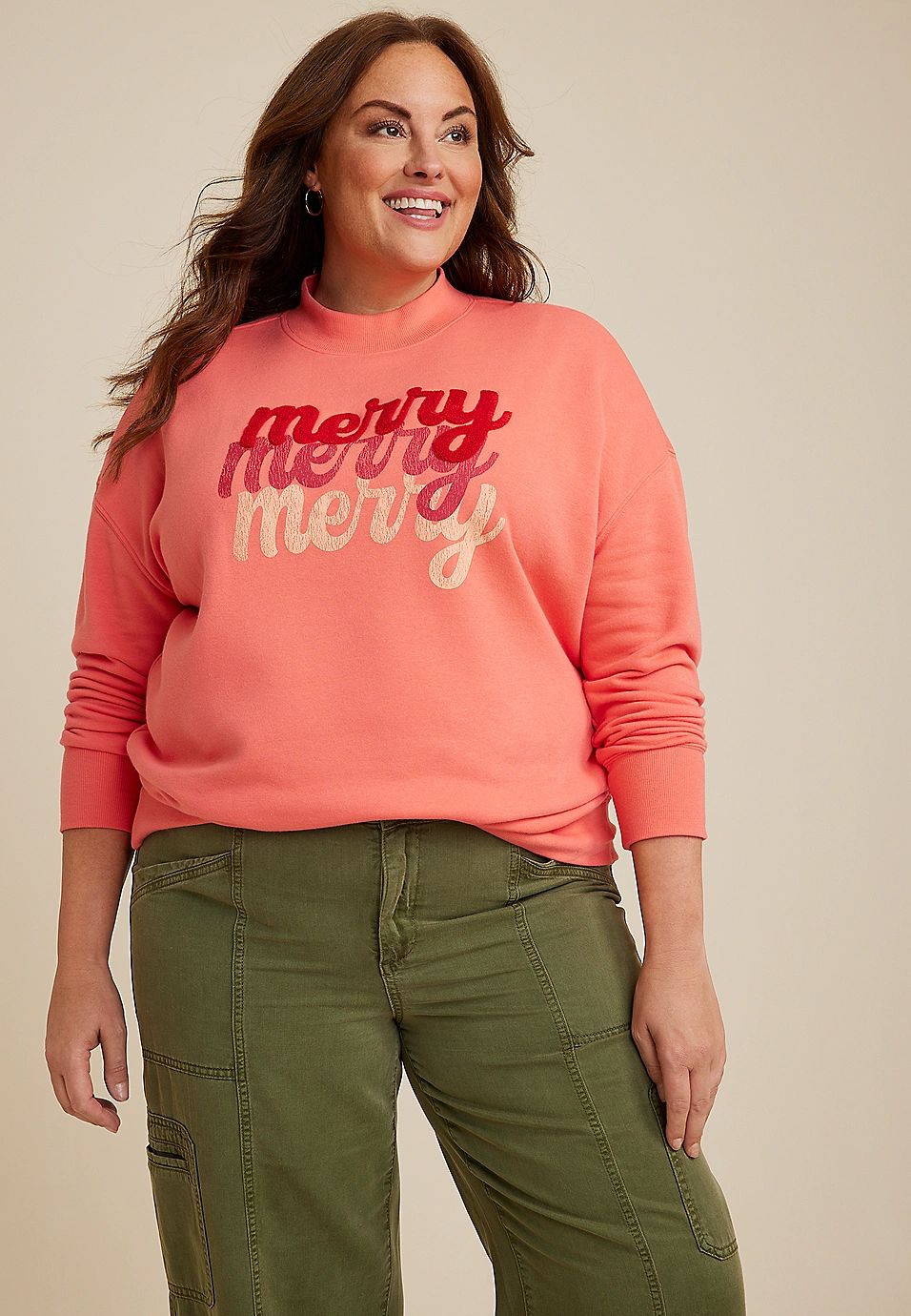 Plus Size Merry Sweatshirt | Maurices