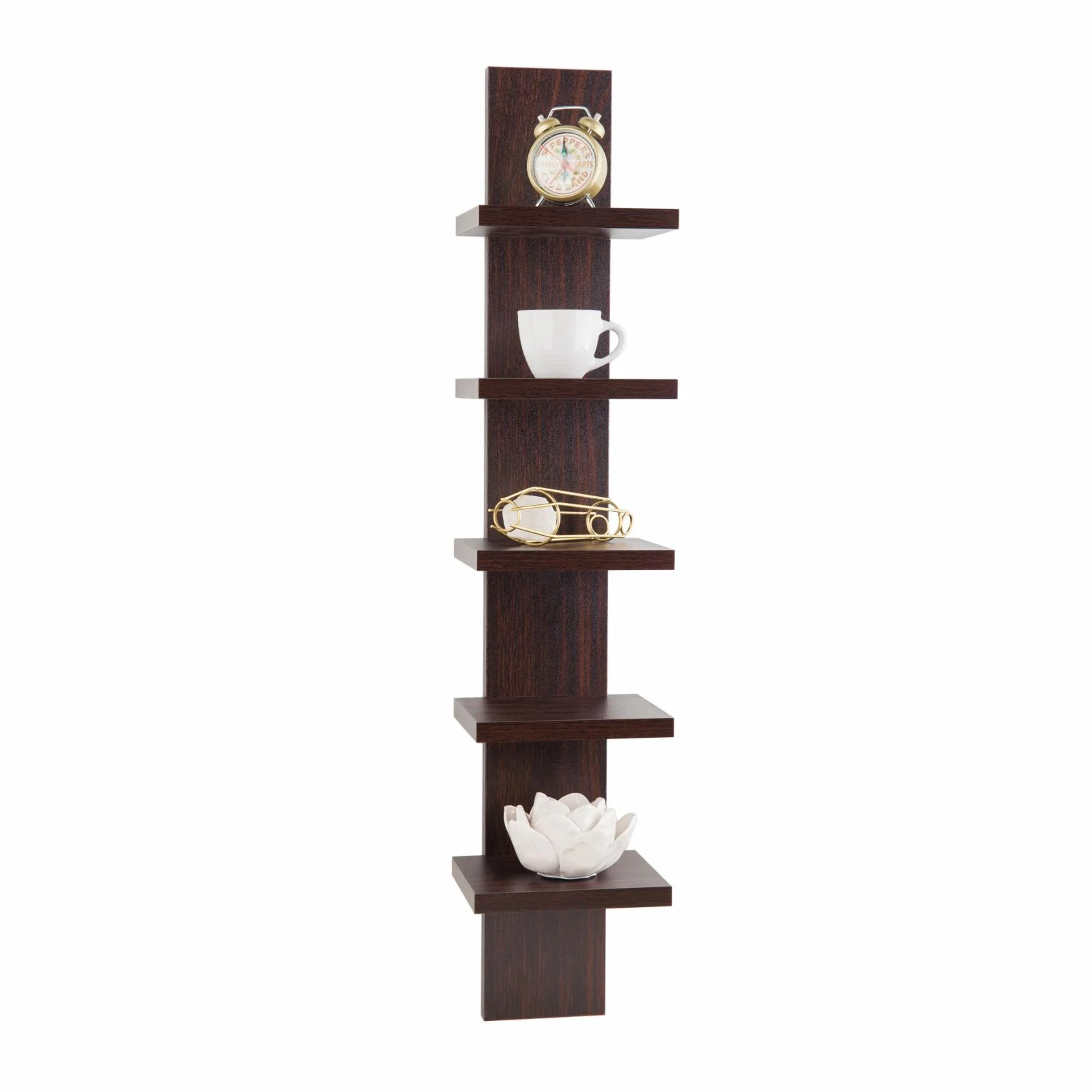 Danya B. Utility Column Spine Wall Shelves - Walnut | Walmart (US)