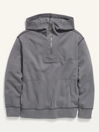 Quarter-Zip Utility Pullover Hoodie for Boys | Old Navy (US)