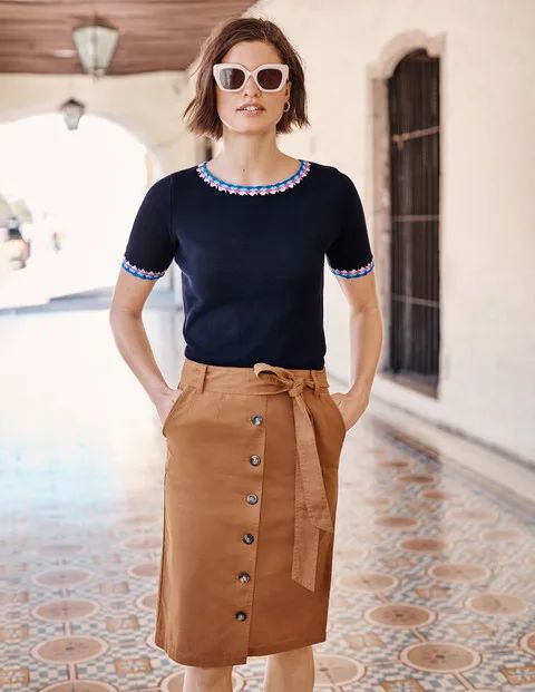 Summerson Pencil Skirt - Gingerbread | Boden (UK & IE)