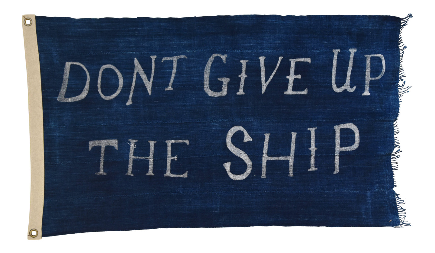 Nautical Dont Give Up The Ship Flag | One Kings Lane