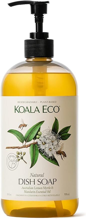Koala Eco Natural Dish Soap - Plant-Based, Eco-Friendly - with Australian Lemon Myrtle & Mandarin... | Amazon (US)