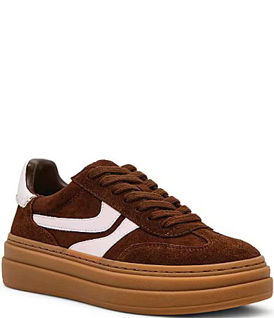 Steve Madden Dodge Suede Low-Top Gum Sole Platform Sneakers - 9 | Dillard's