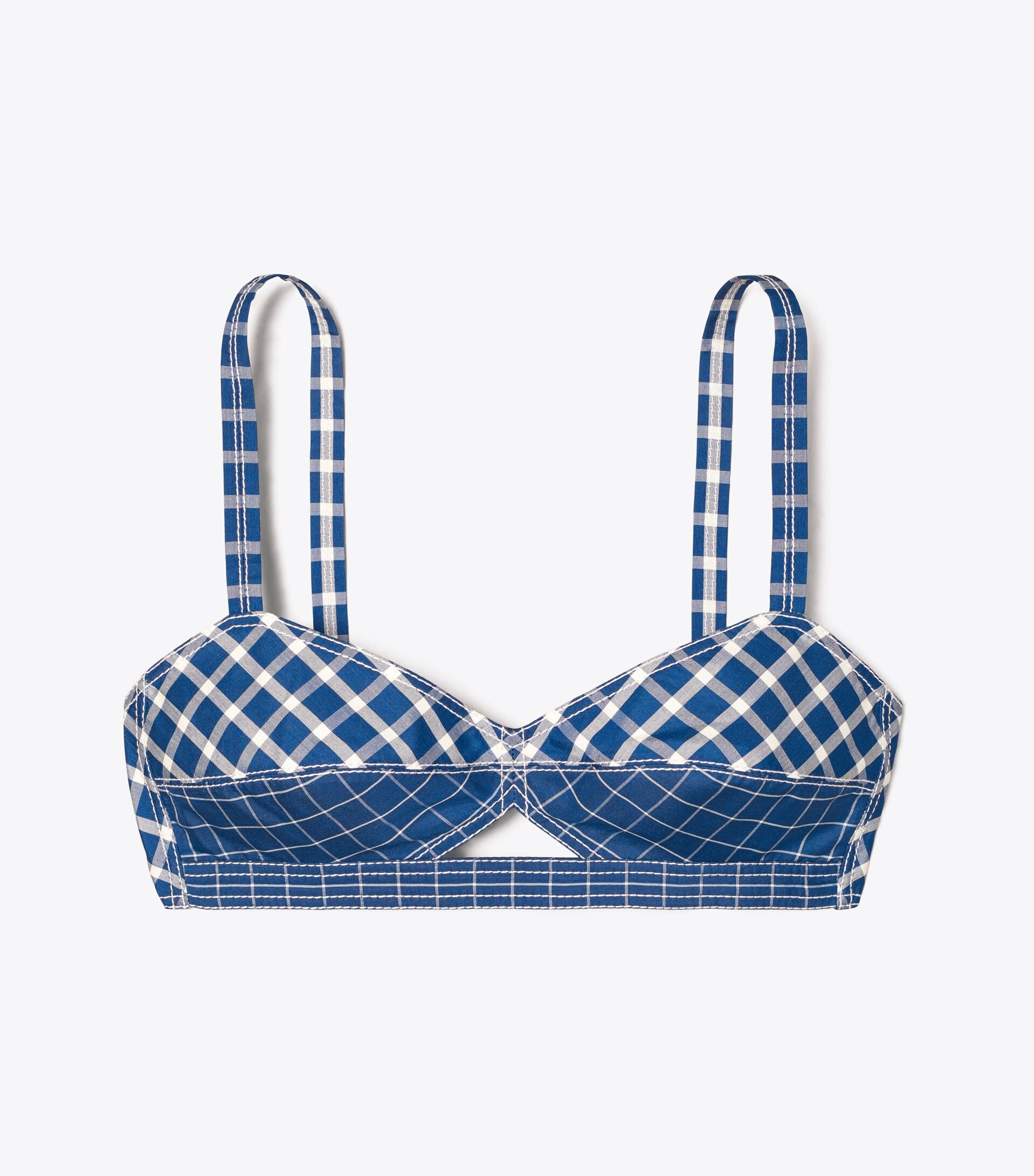 Picnic Plaid Bra Top | Tory Burch (US)