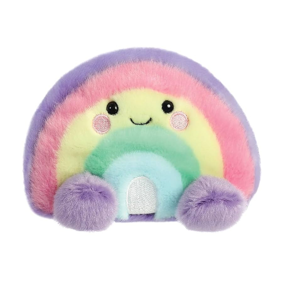 AURORA, 33577, Palm Pals Vivi Rainbow 5In, Soft Toy, Pink, Purple, Yellow | Amazon (US)