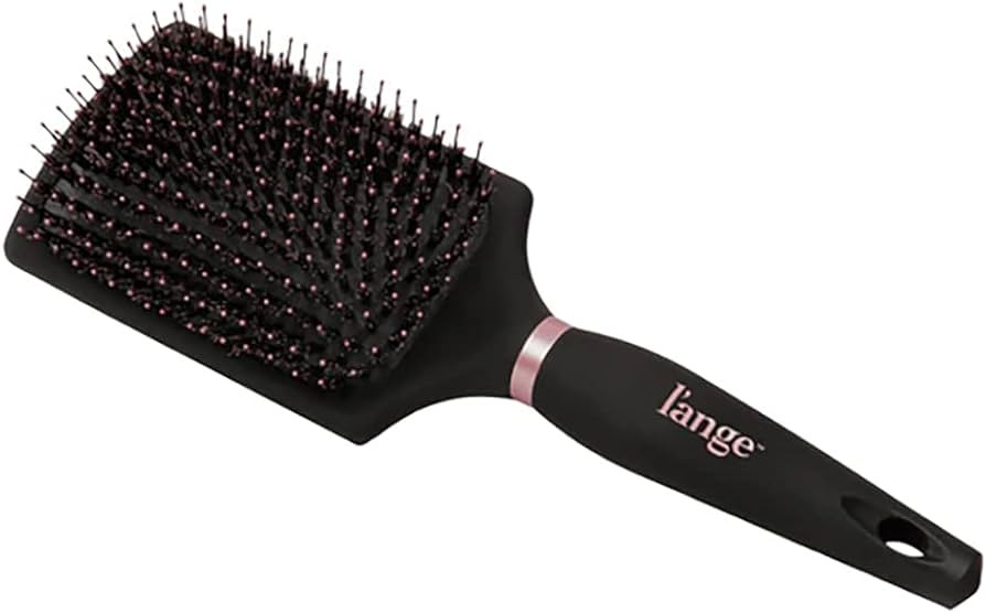 L’ange Hair Siena Paddle Nylon/Boar Brush | Helps Groom and Detangle | Boar and Nylon-Tipped Bristles | Black | Amazon (US)