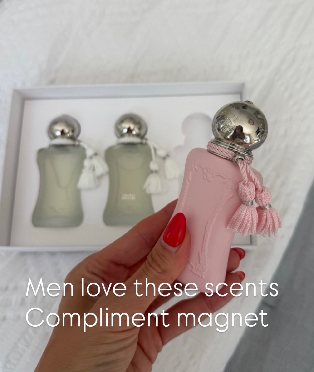 These are the perfumes I get asked about most, and they’re the ones that consistently earn compliments. If you love soft, feminine fragrances that last without being overpowering, this set is such a beautiful way to discover a new favorite.

perfume gift set, feminine fragrance, luxury perfume, signature scent, fragrance collection, beauty favorites, compliment worthy perfume, Parfums de Marly, luxury beauty, fragrance lover, annabrstyle

#LTKBeauty #LTKselfcare #LTKOver40