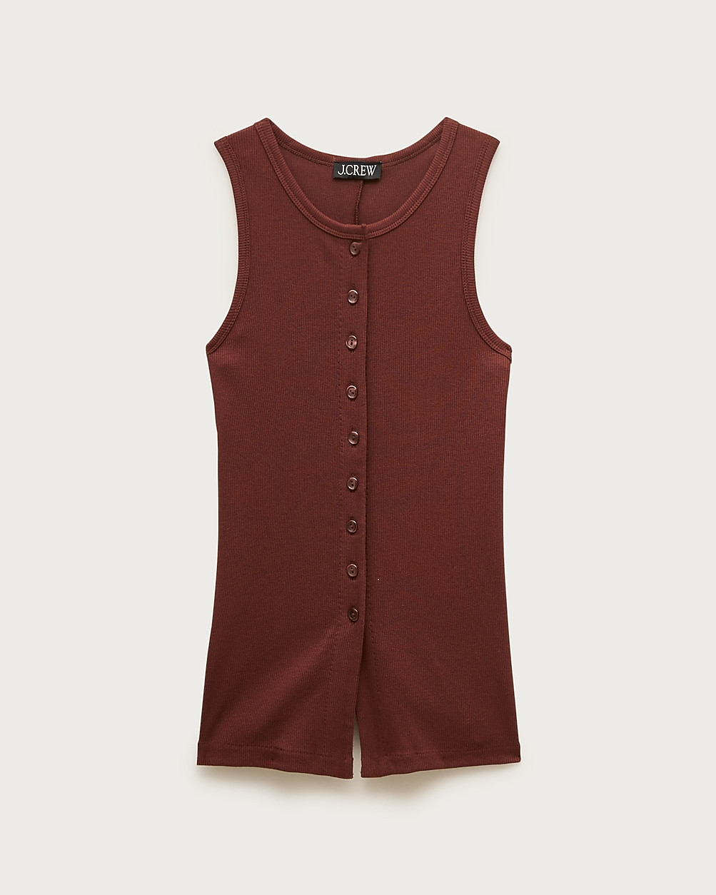 Perfect rib button-up shell top | J. Crew US