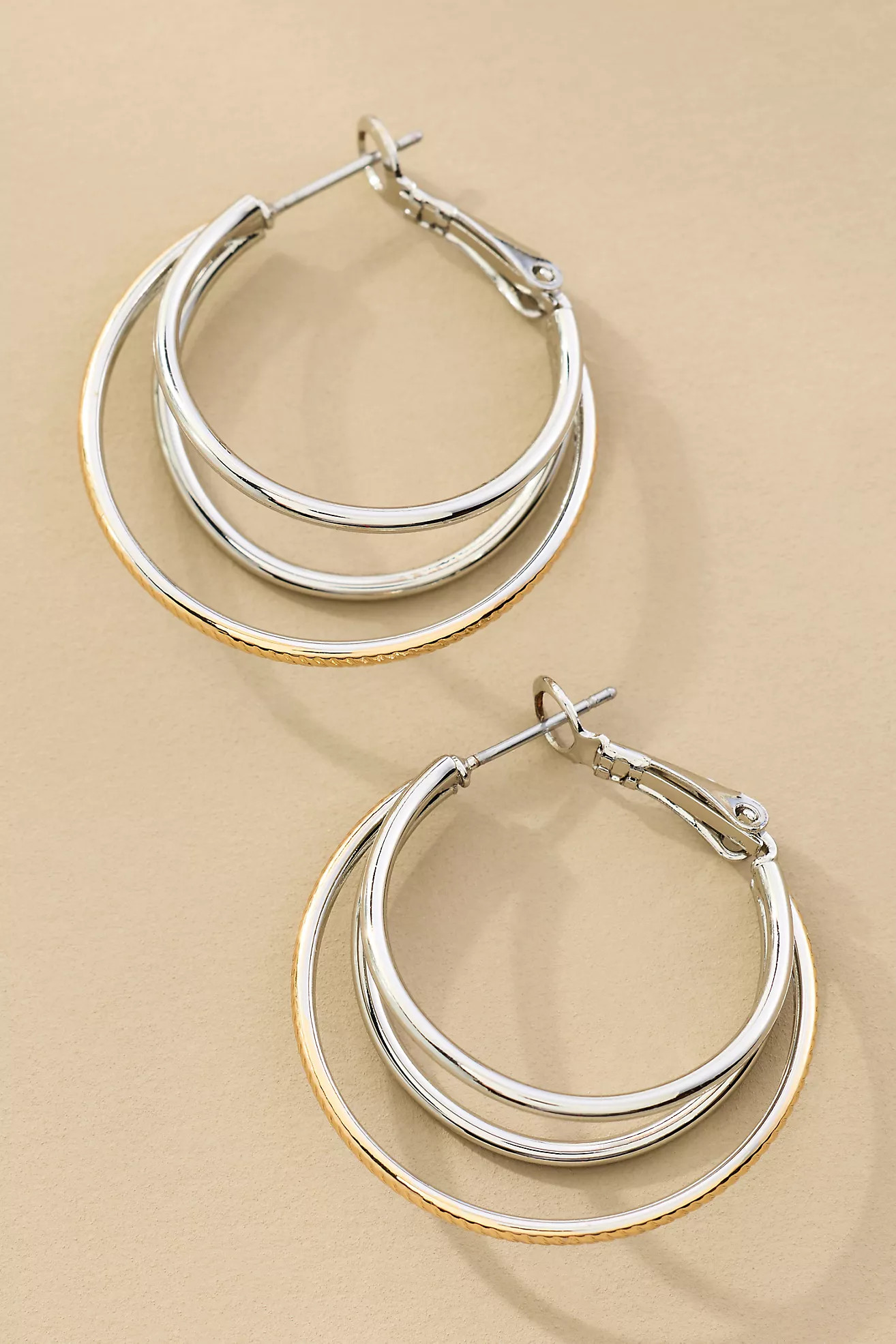 Triple-Layer Hoop Earrings | Anthropologie (US)