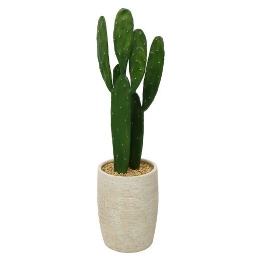 Artificial Cactus in Pot - White - Threshold™ | Target