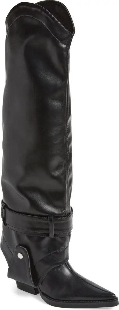 Matty Foldover Shaft Western Boot (Women) | Nordstrom