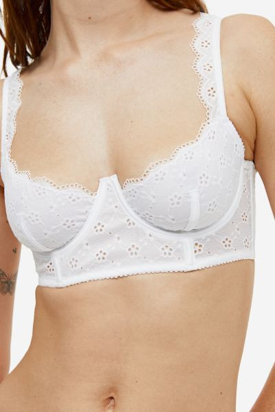 Bustier non paddé en dentelle | H&M (FR, IT, ES, PT, BE)