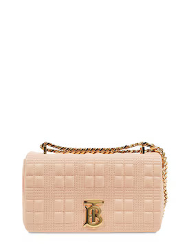 Burberry - Small lola quilted leather shoulder bag - Peach Pink | Luisaviaroma | Luisaviaroma