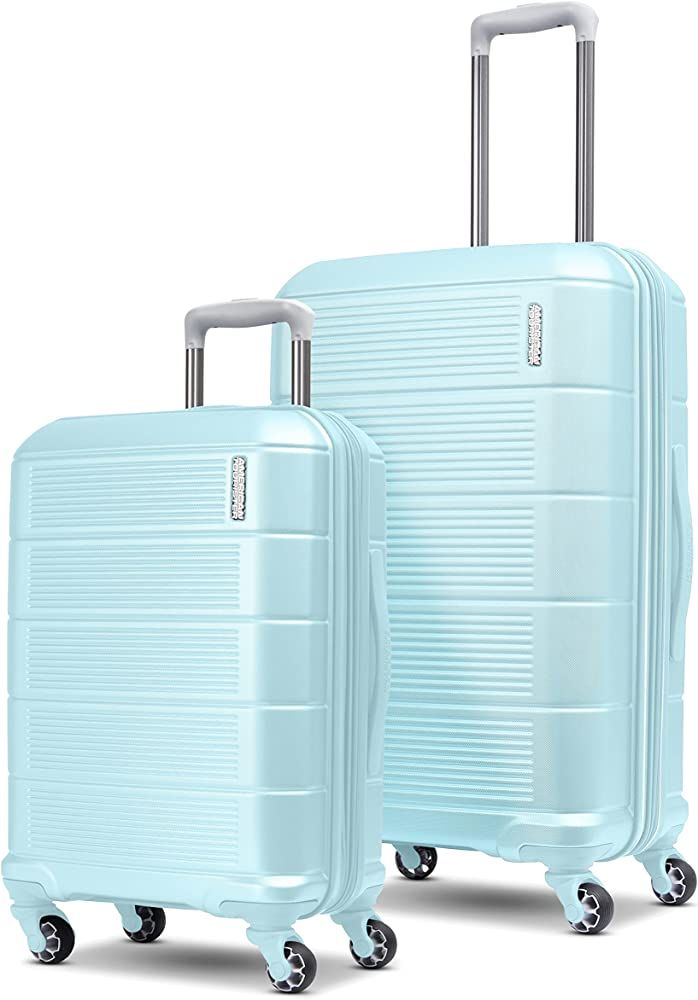 Amazon.com | American Tourister Stratum XLT 2.0 Expandable Hardside Luggage with Spinners, Sky Bl... | Amazon (US)