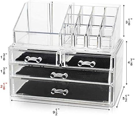 Unique Home New Design Bottom Layer Increase Fits Most Conceal Acrylic Makeup Organizer and Cosme... | Amazon (US)