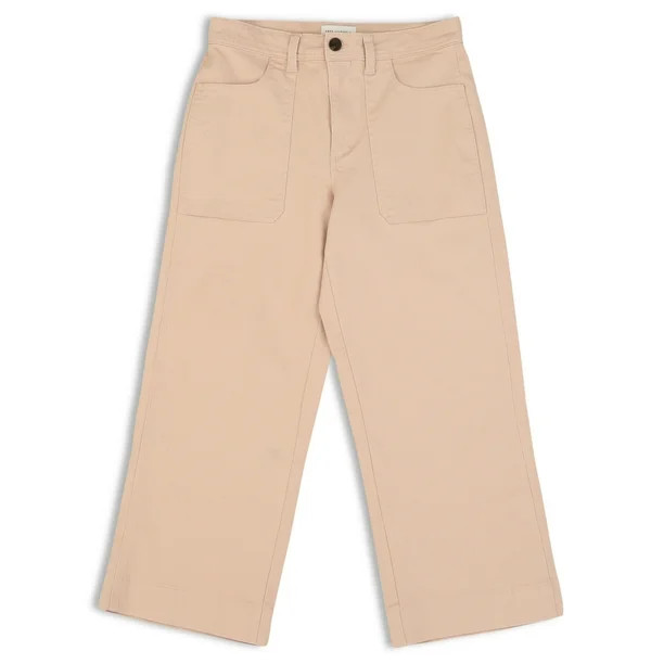 Free Assembly Women's Utility Crop Wide Straight | Walmart (US)