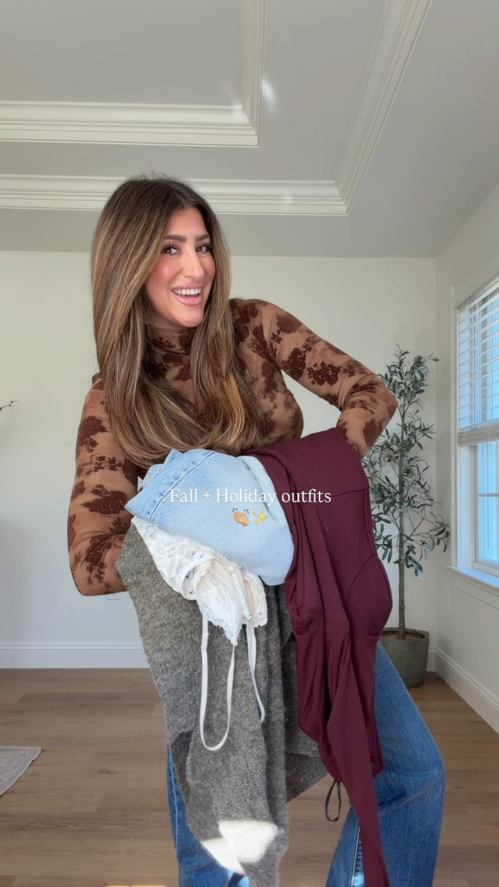 Wearing meds in most and small in sweater. TTS jeans. 

The cutest outfits for fall + holiday looks for Thanksgiving and Christmas parties. Holiday party, Thanksgiving outfits, fall outfits 

#LTKHoliday #LTKStyleTip #LTKSeasonal
