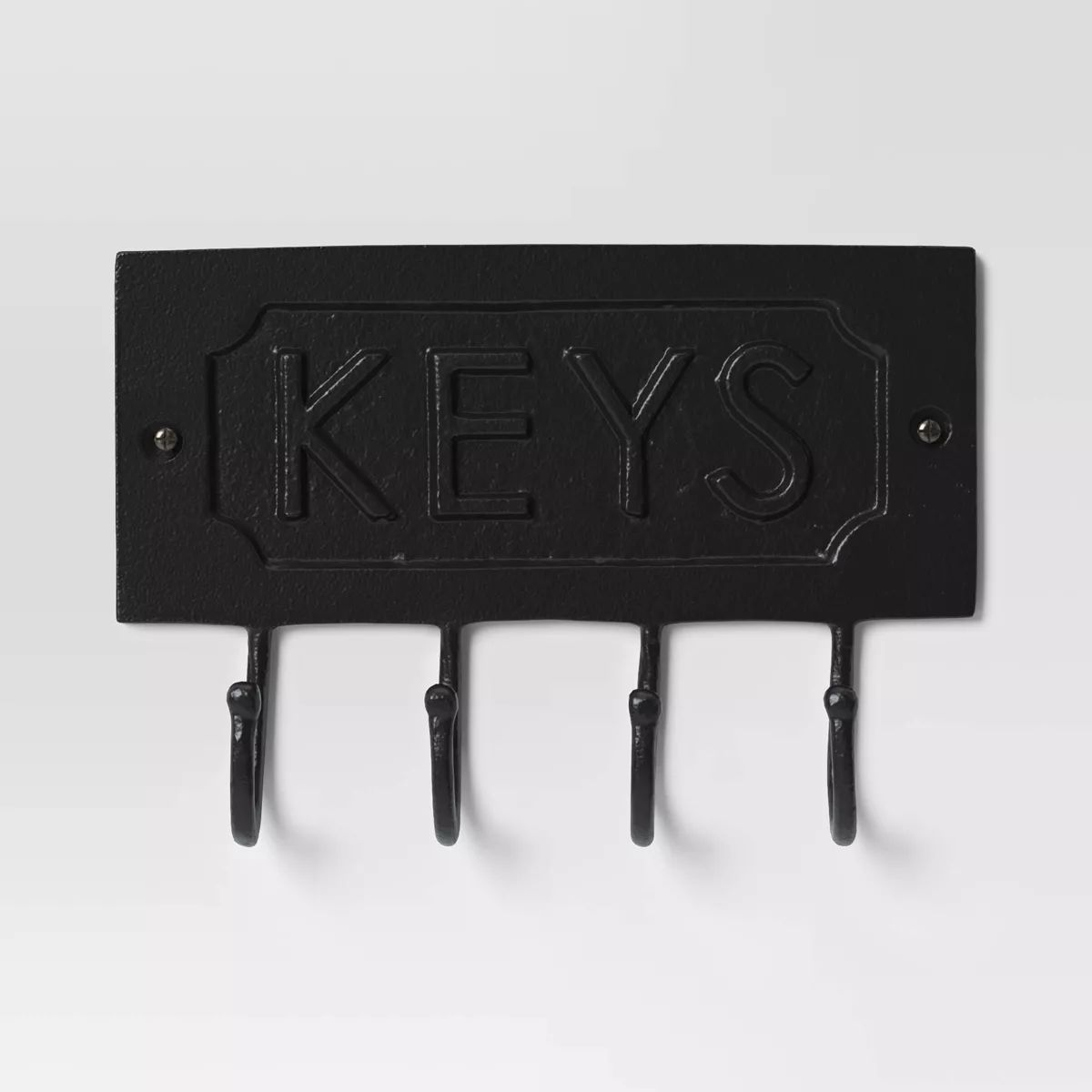 Cast Aluminum Key Sign with Hooks Black - Threshold™ | Target