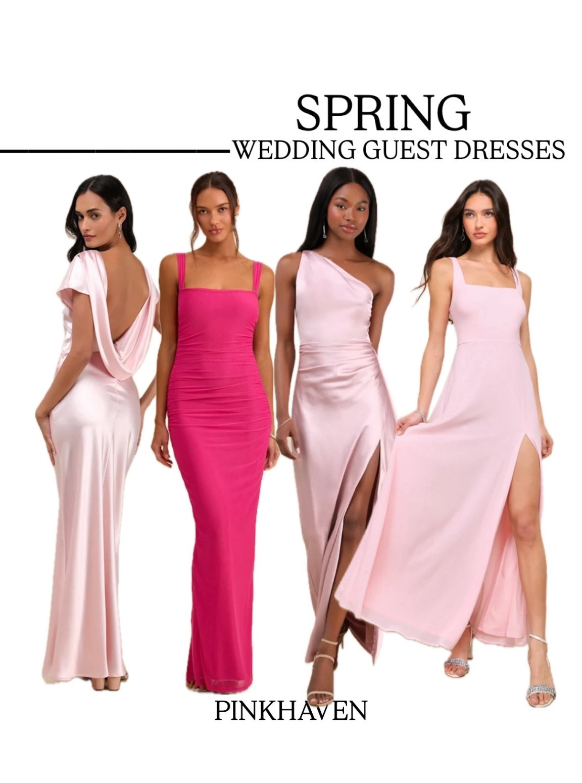 Spring wedding guest dresses 

#formal #pimk #pinkdress #weddingguest #springstyle #lulus #womens 

#LTKWedding #LTKSpringSale #LTKU