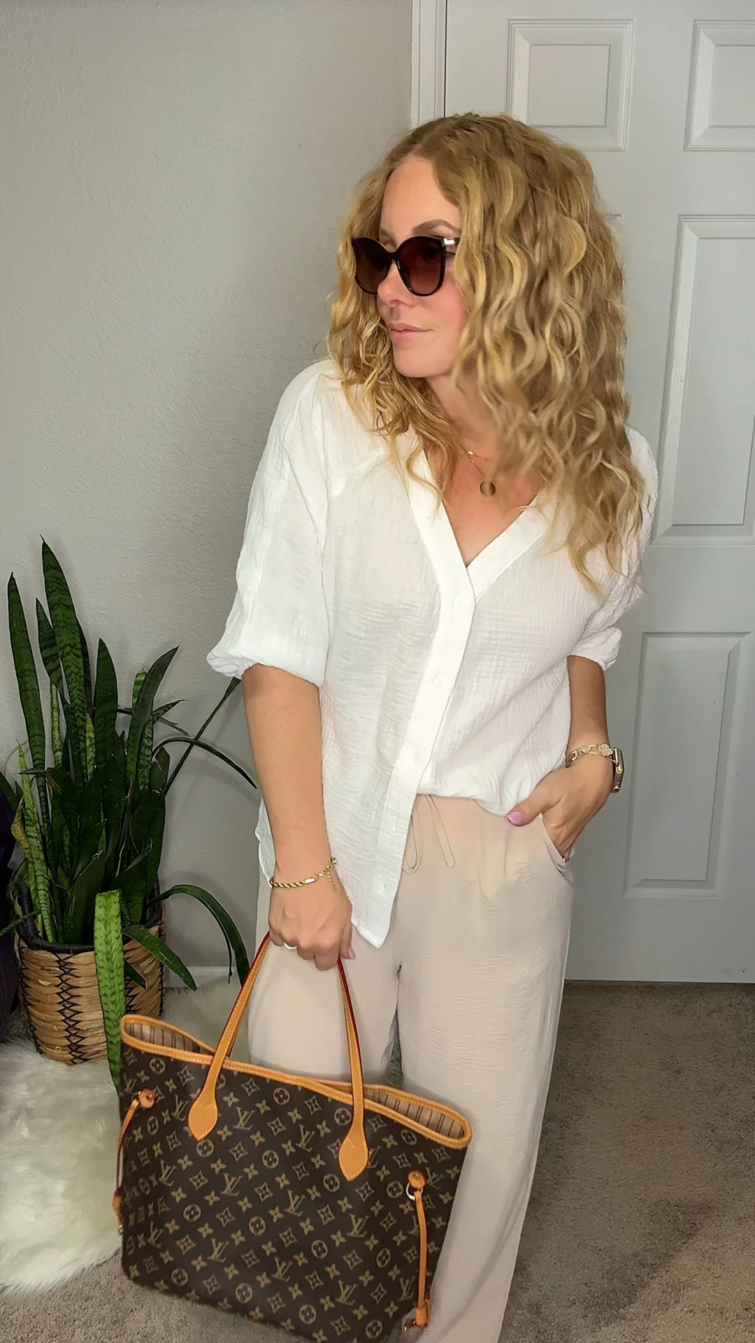 White cotton gauze button down shirt, lightweight pants, sandals, and tote bag






Amazon outfits, summer outfit inspo, outfit ideas, casual outfits amazon, amazon outfits every day, spring outfits 2026, summer outfits

#LTKPetite #LTKSaleAlert #LTKootd