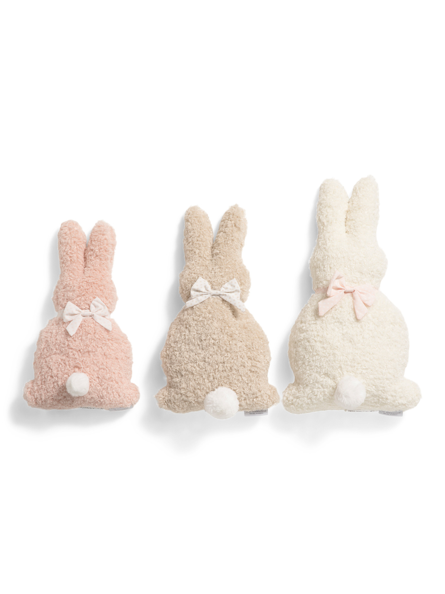 3pk Bunny Shaped Boucle Knit Decorative Pillows | TJ Maxx