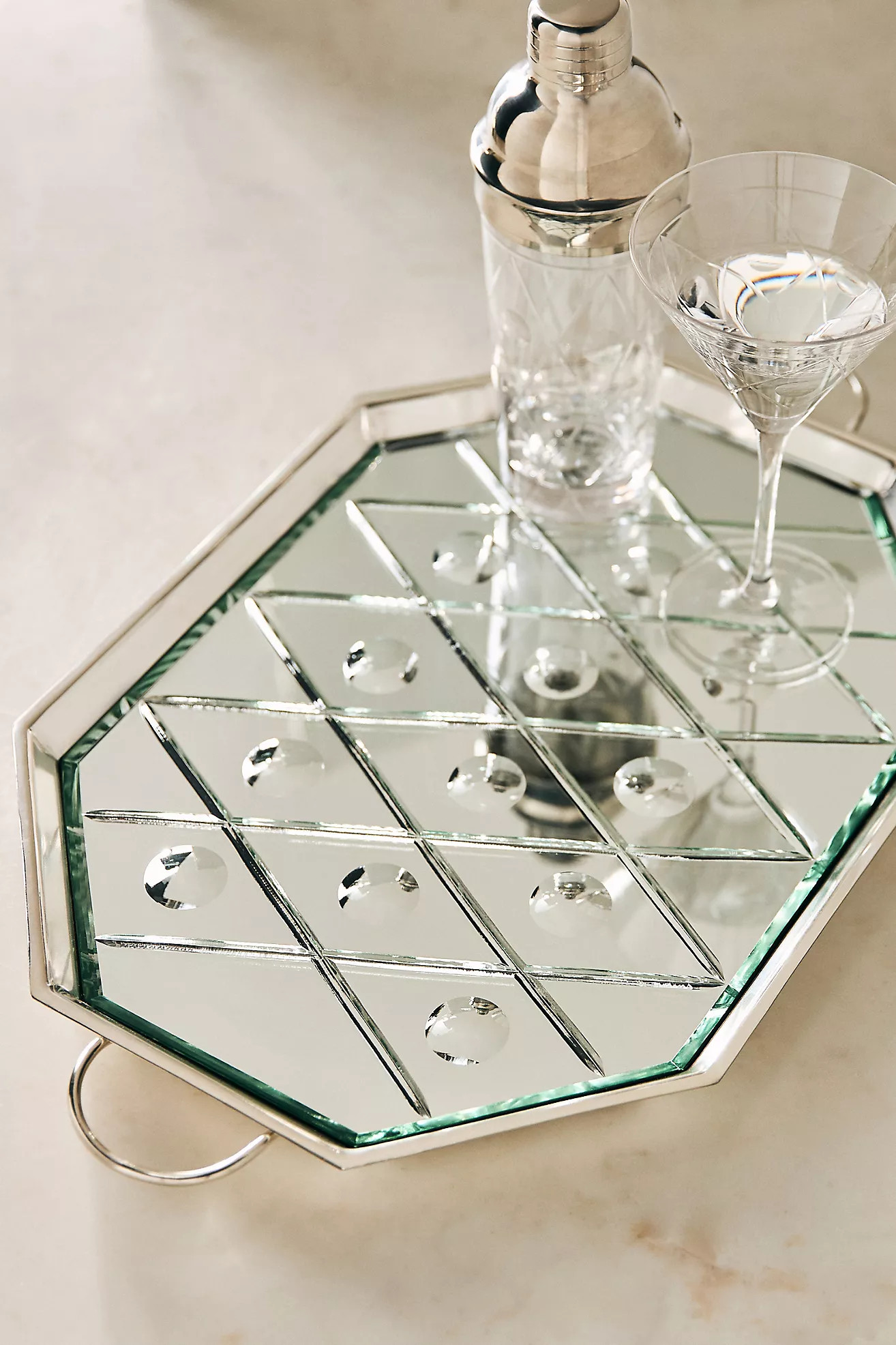 The Met x Anthropologie Mirrored Metal Tray | Anthropologie (US)