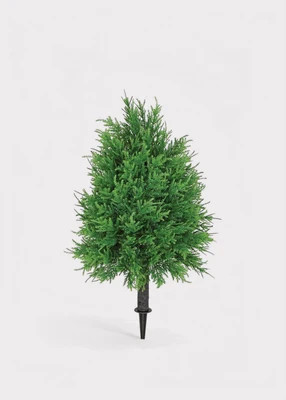 UV Treated Outdoor Fake Winter Cedar Tree Stake Pick - 23.5" | Afloral