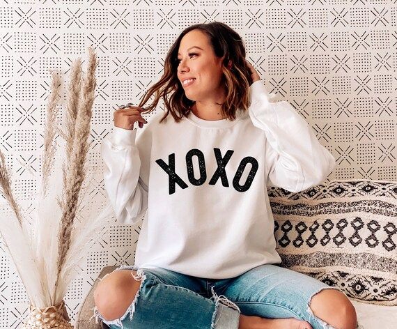 XOXO Valentines Day Sweatshirt Valentines Day Sweatshirt | Etsy | Etsy (US)