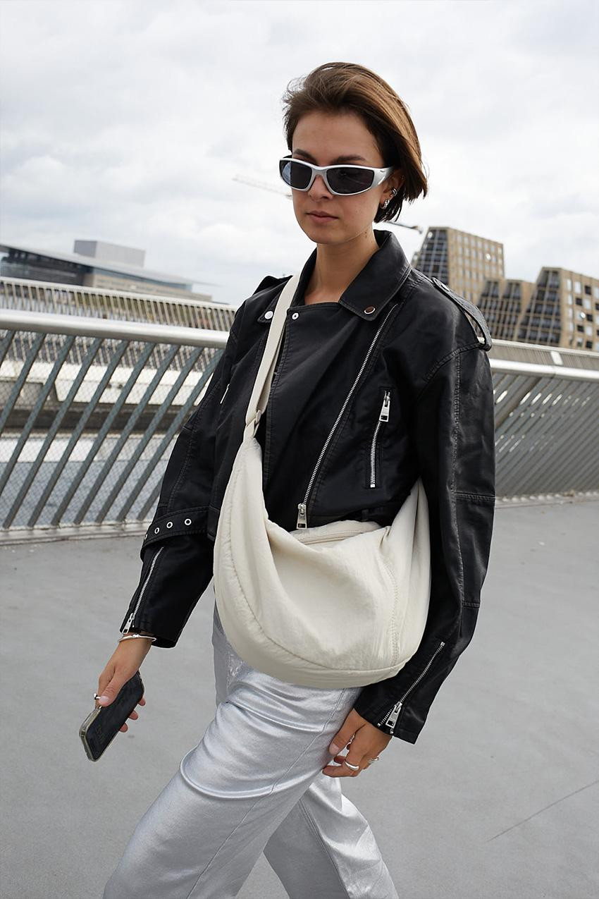 Distressed faux leather biker jacket | PULL and BEAR UK