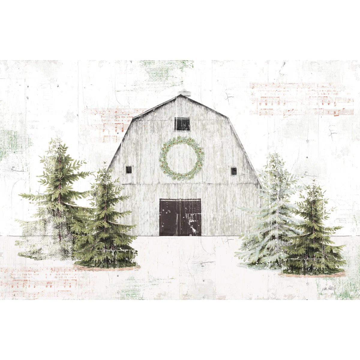 " Wooded Holiday I Barn " | Wayfair North America