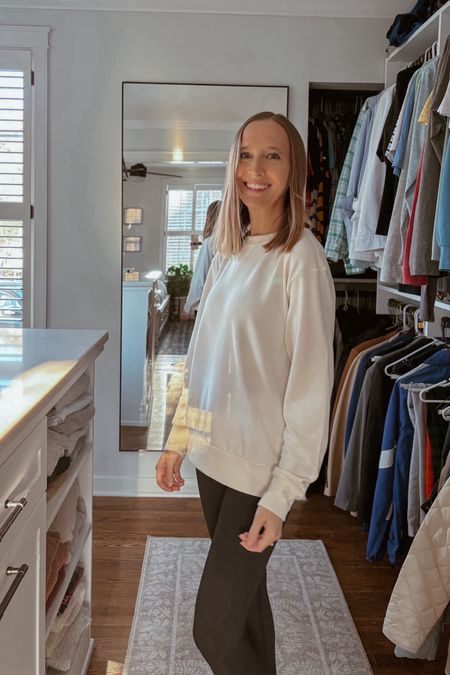 winter walking & weekend uniform, pt. 2 — in love with this top, so cozy - comes in lots of colors & very affordable! I have it in beige as well. plus, these are great go-to leggings for walks or errands.

#LTKfindsunder50 #LTKsalealert #LTKstyletip