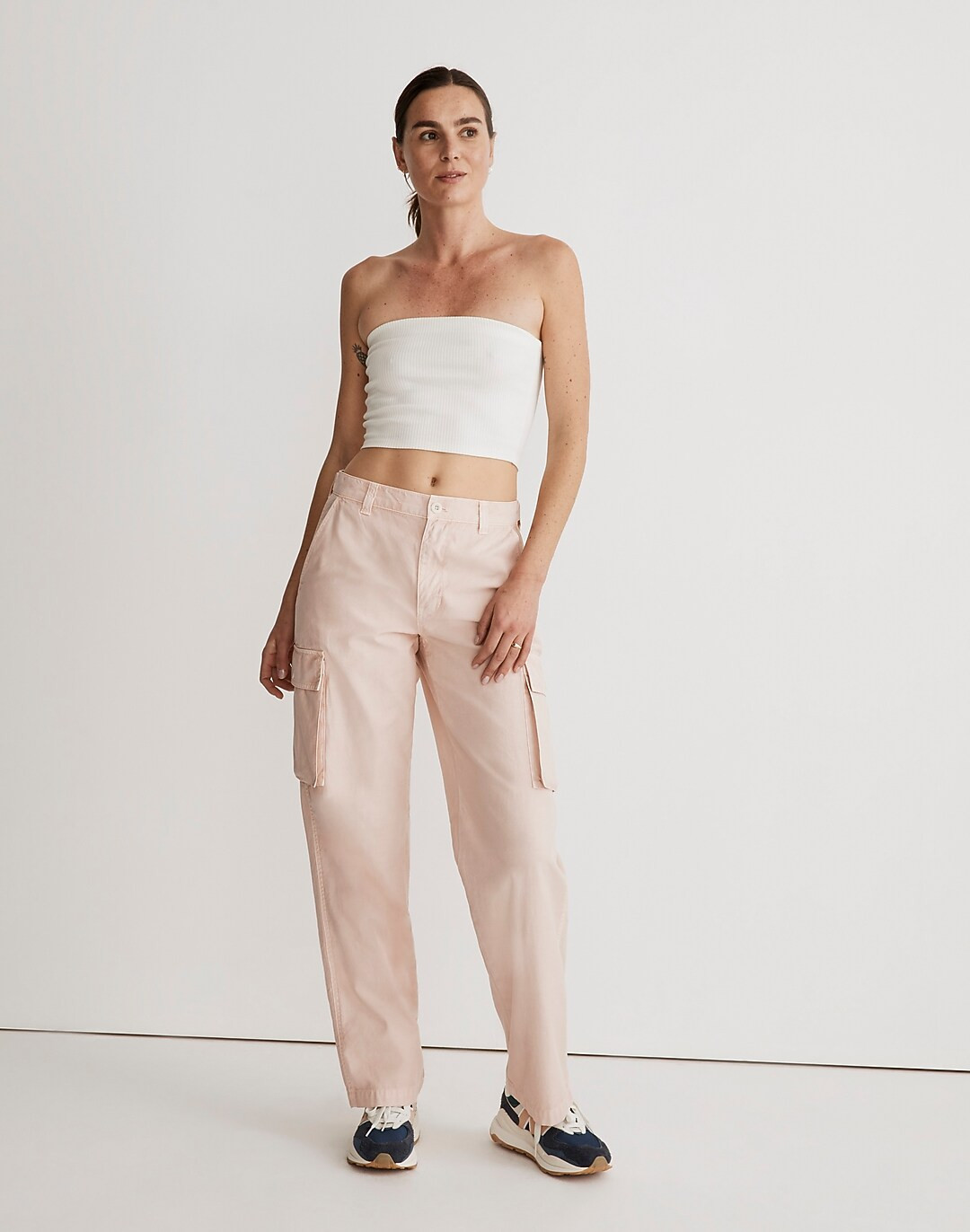 Garment-Dyed Low-Slung Straight Cargo Pants | Madewell