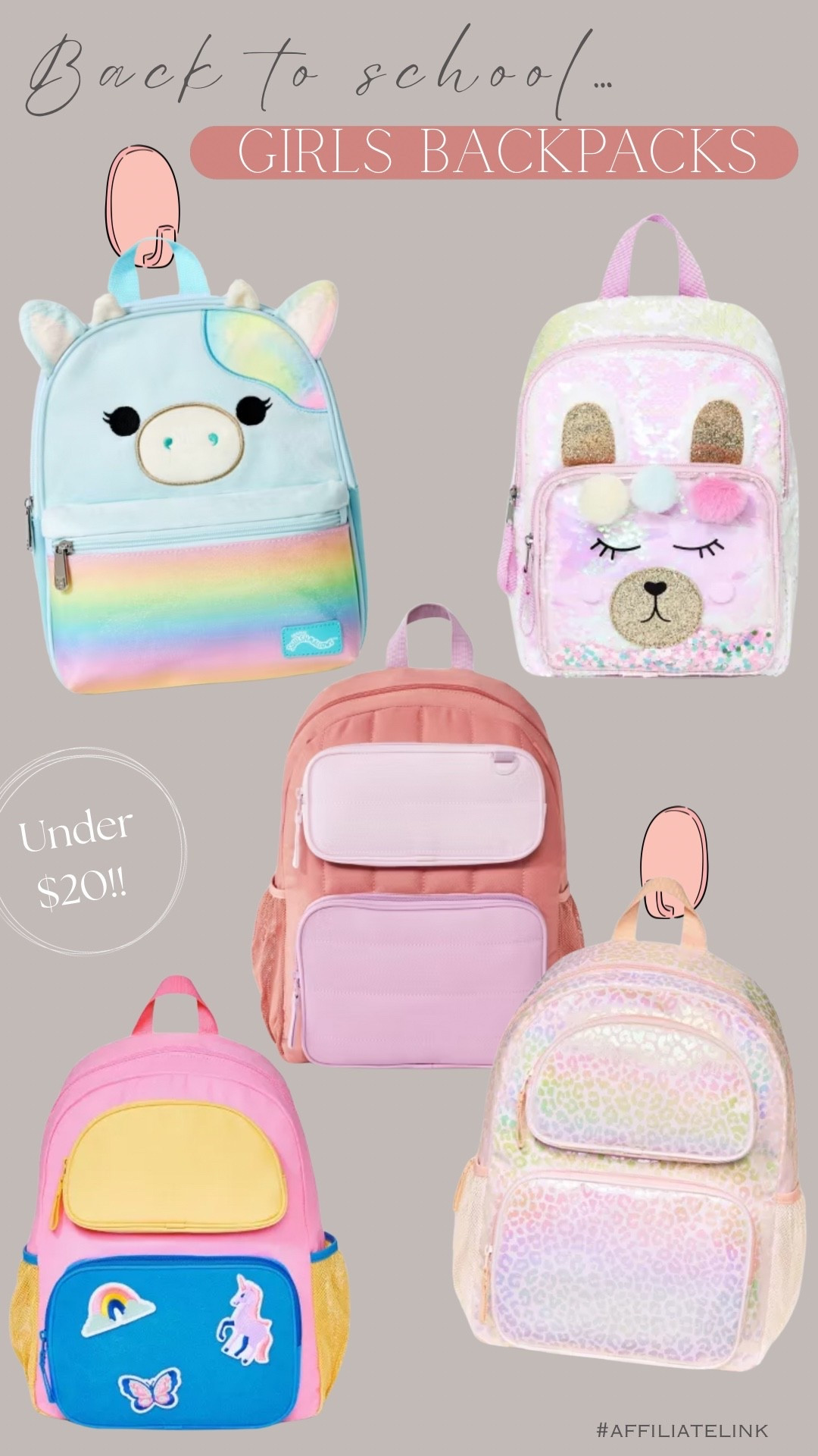Back to SCHOOL 🩷


Backpacks, girls backpack, elementary backpack, kids school supplies, little girls bag 


#target 

#LTKKids #LTKFamily #LTKFindsUnder50