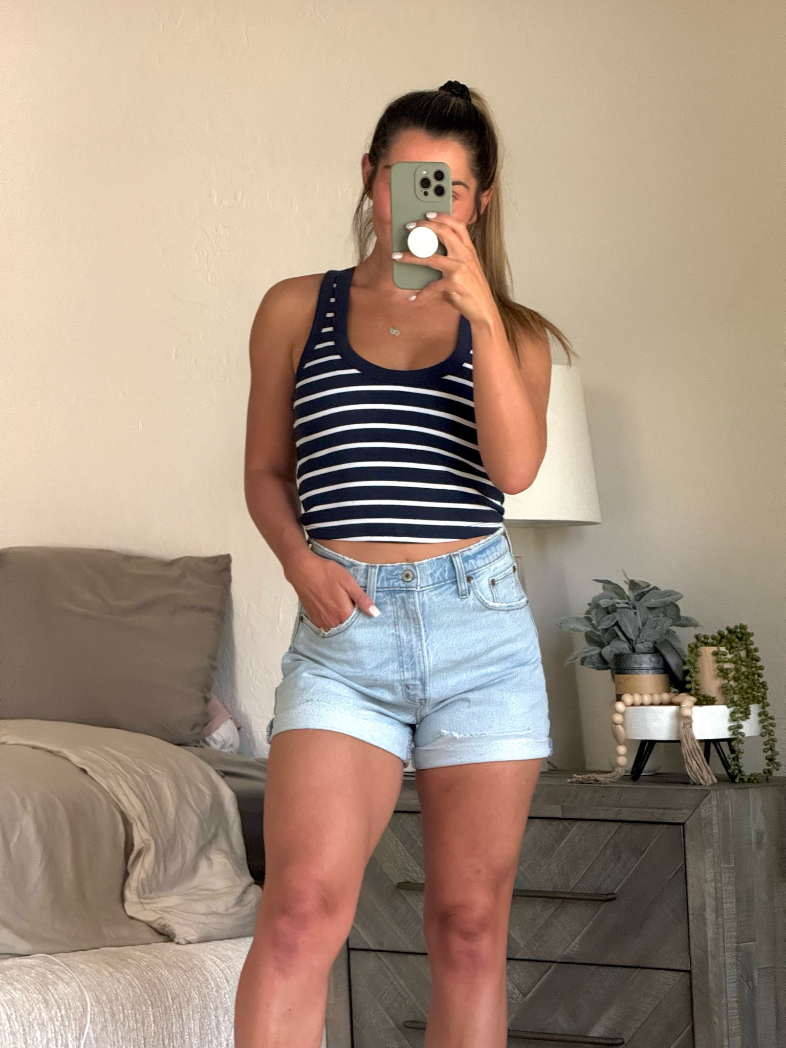 Whole outfit Abercrombie! OBSESSED! 
Tank - size S 
Shorts - size 27 

#LTKSeasonal #LTKStyleTip