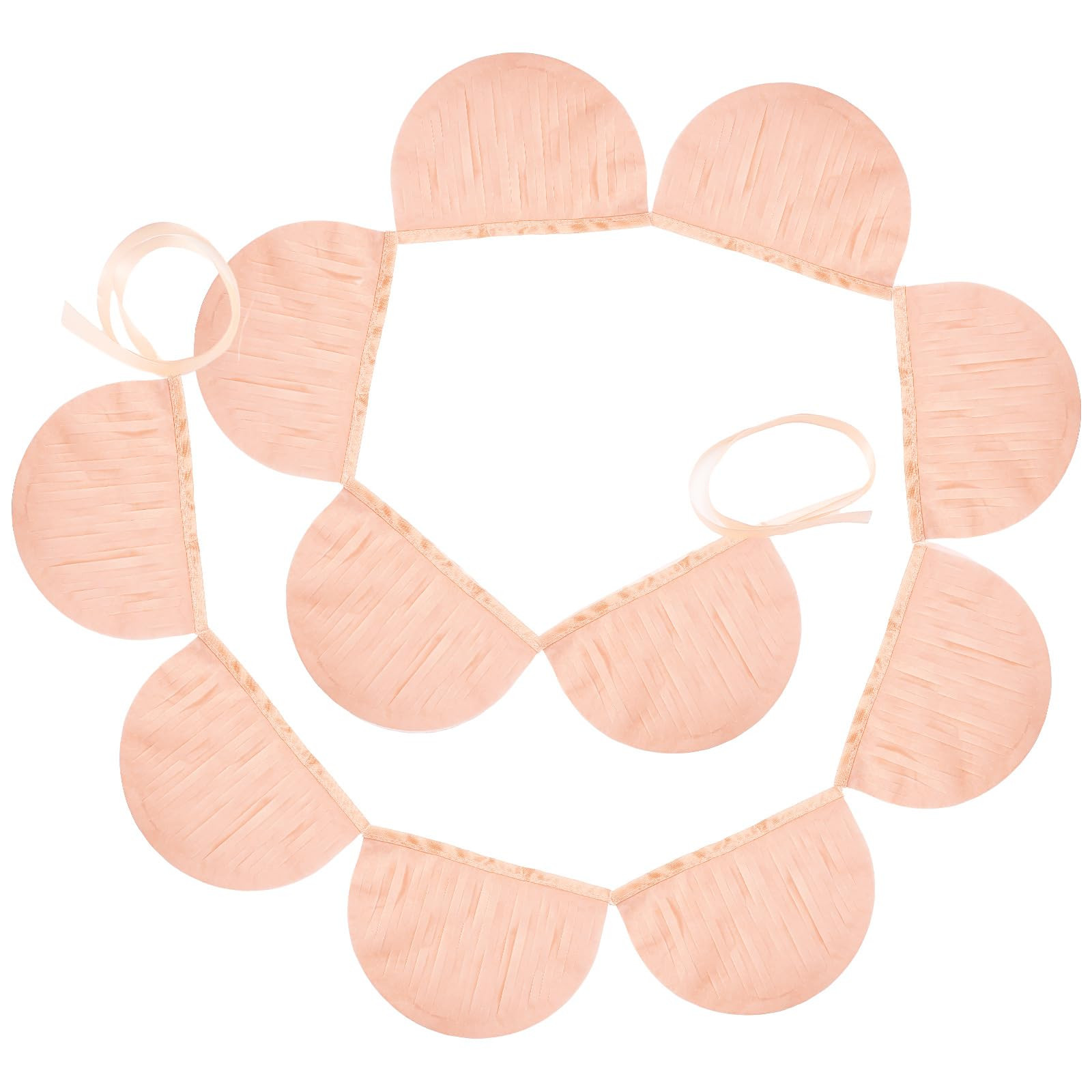 Epakh 4 Pack Peach Scallop Pennant Banner Each 13 Inch Princess Birthday Party Garland Banner Pri... | Amazon (US)