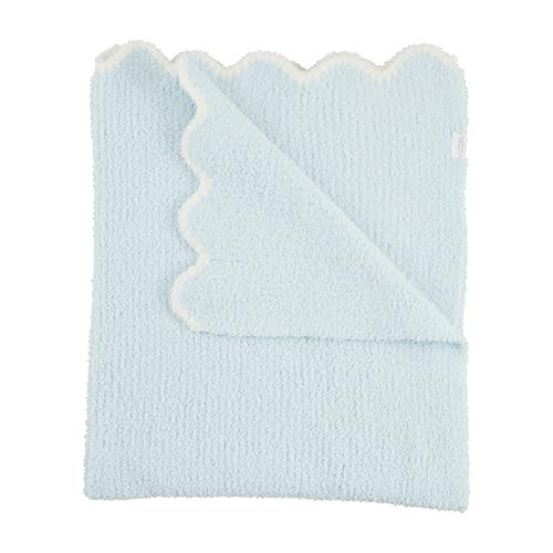 Mud Pie Children's Blue Scallop Chenille Blanket | Amazon (US)