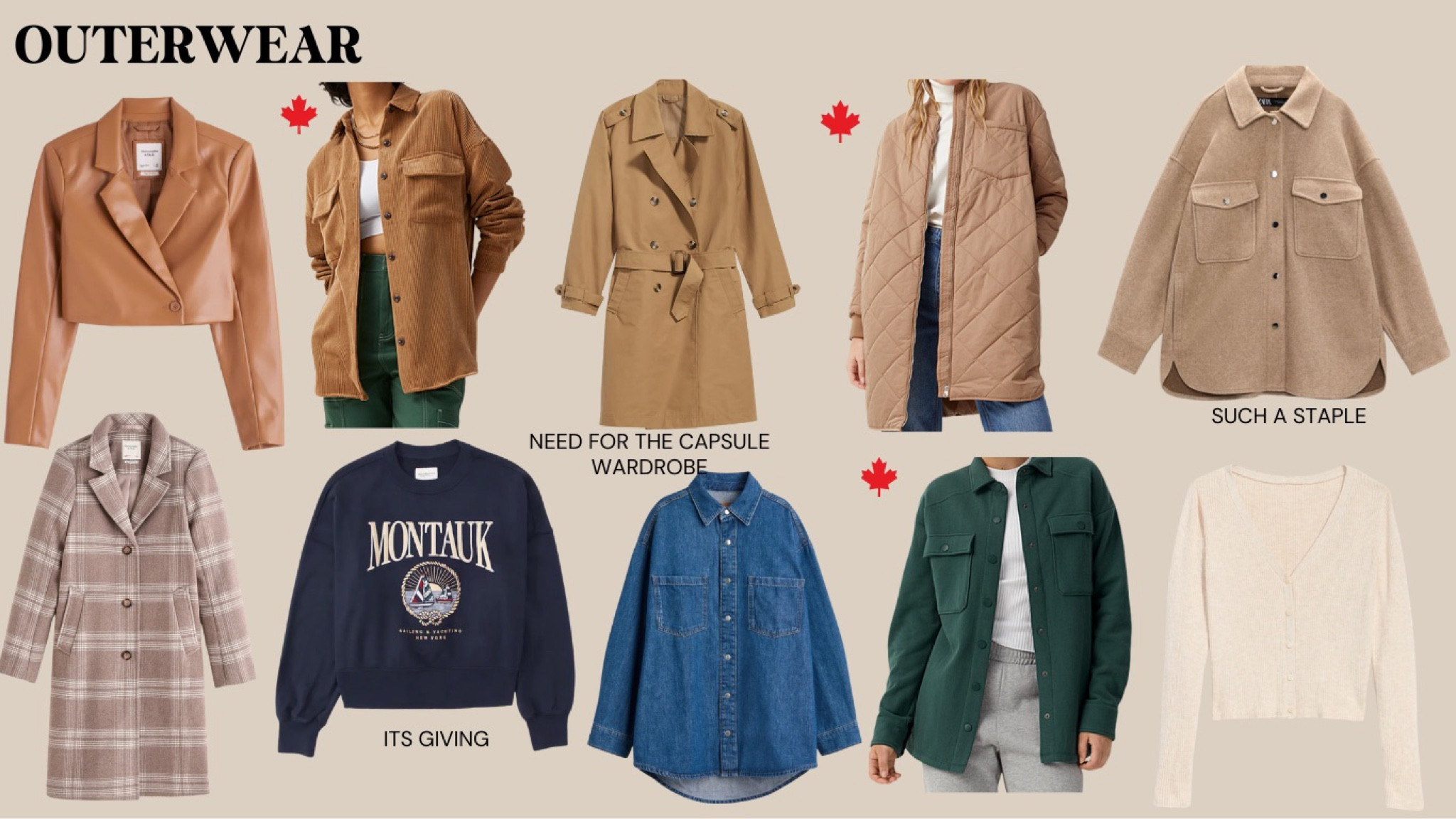 brown and earthy toned jackets for fall! sweaters and blazers and trench coats  are some of my absolute go tos for fall. fall capsule wardrobe, fall staples, fall outerwear, fall jackets, autumn 
 capsule wardrobe, autumn staples, autumn outerwear, autumn jackets, fall trends, autumn trends, fall jackets 2022, autumn jackets 2022, outerwear, jackets, shacket, oversized sweater, canadian and american finds, canadian jackets

#LTKfit #LTKworkwear #LTKSeasonal