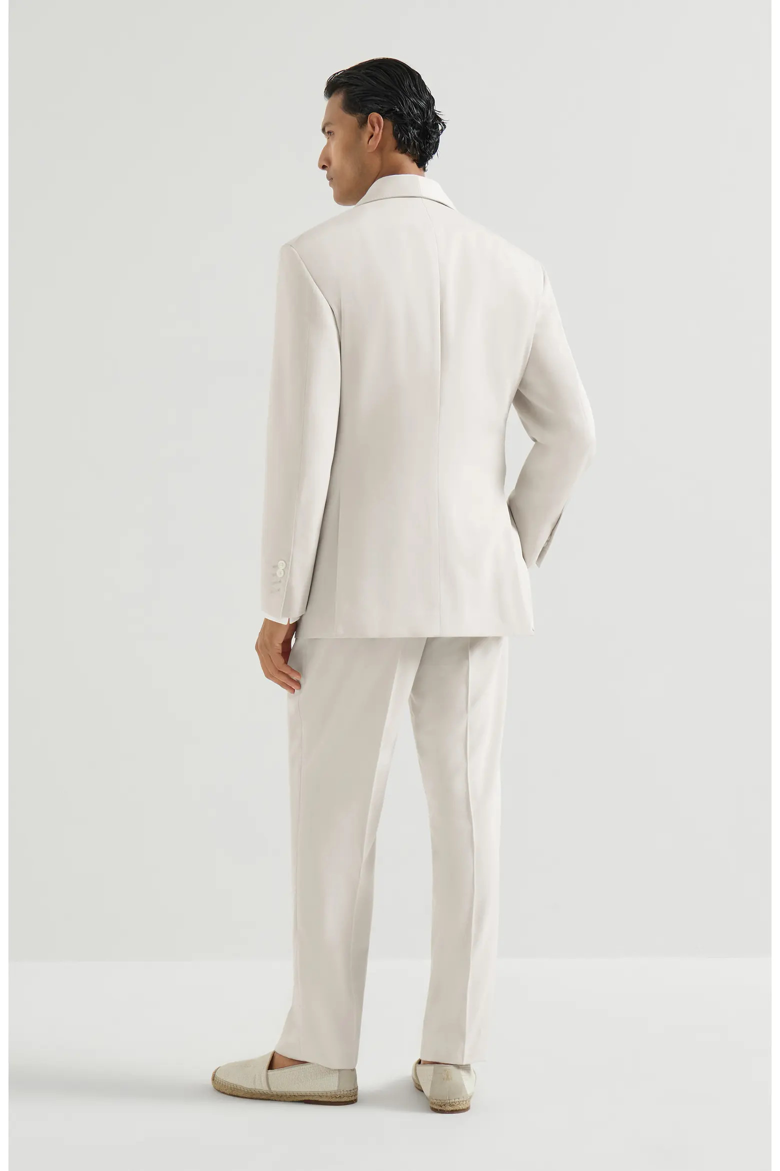 Brunello Cucinelli Délavé silk twill tuxedo with one-and-a-half breasted blazer with shawl lape... | Nordstrom