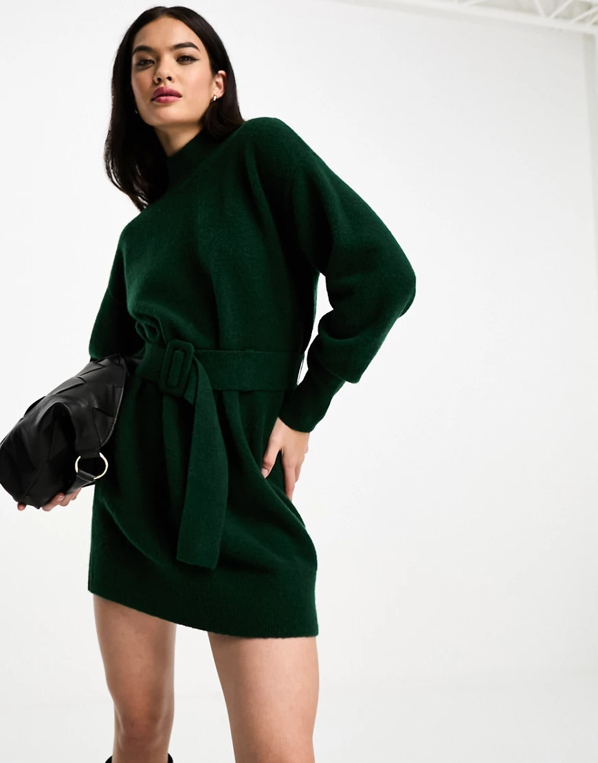 & Other Stories – Strickkleid in Grün mit Gürtel | ASOS (Global)