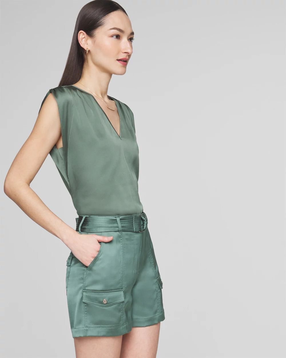 Belted Utility Short | White House Black Market