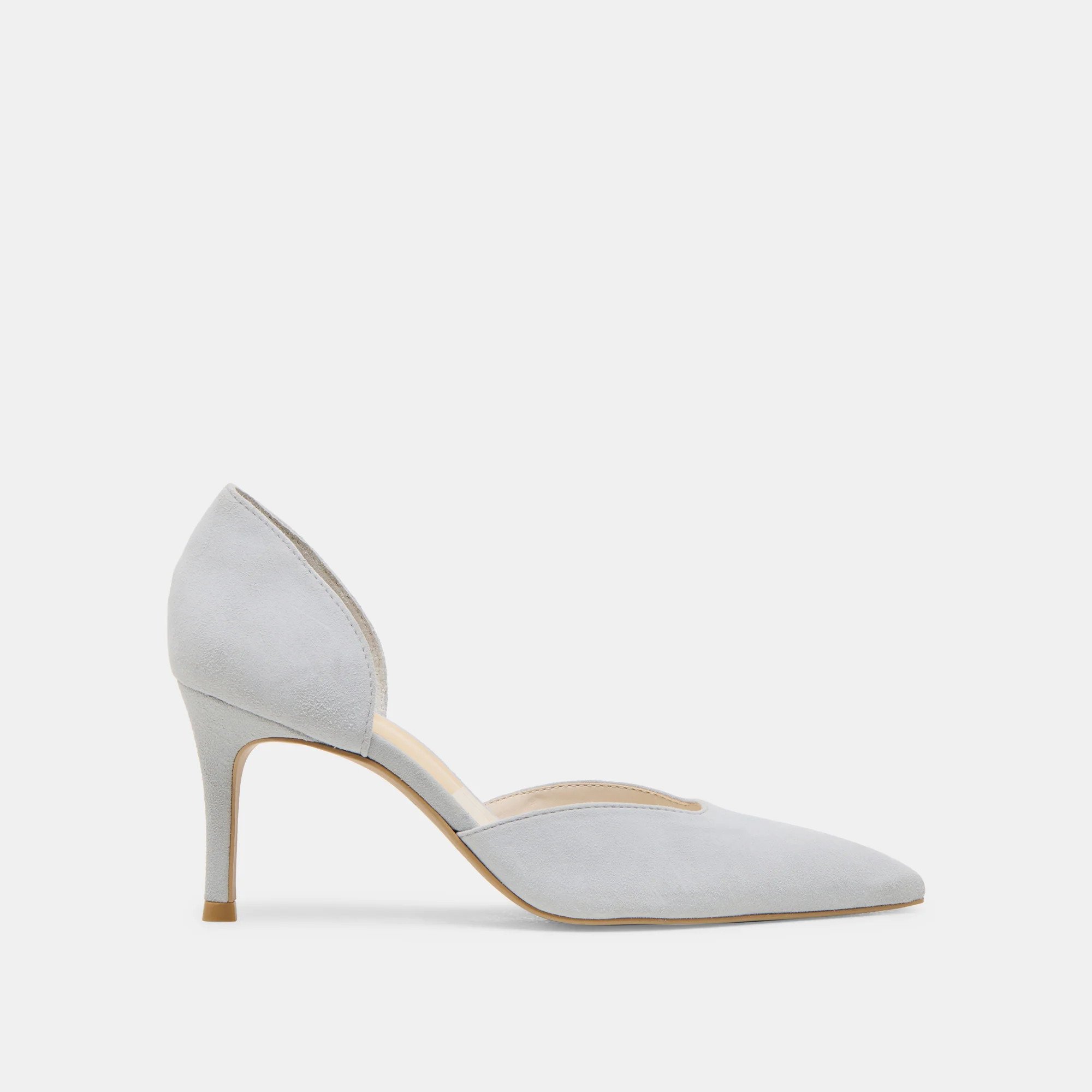 Eloy Heels Light Blue Suede | DolceVita.com
