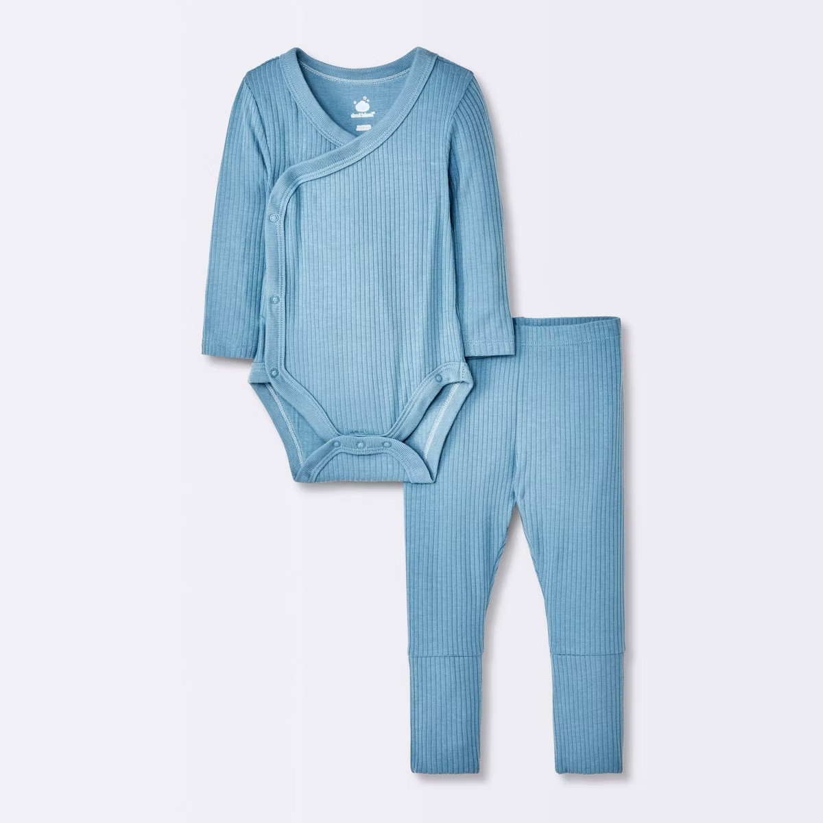 Baby Boys' 2pc Soft Blend Top & Bottom Set - Cloud Island™ Blue Newborn | Target