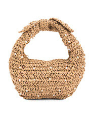 Crochet Hobo With Faux Pearl Detailing | Handbags | Marshalls | Marshalls