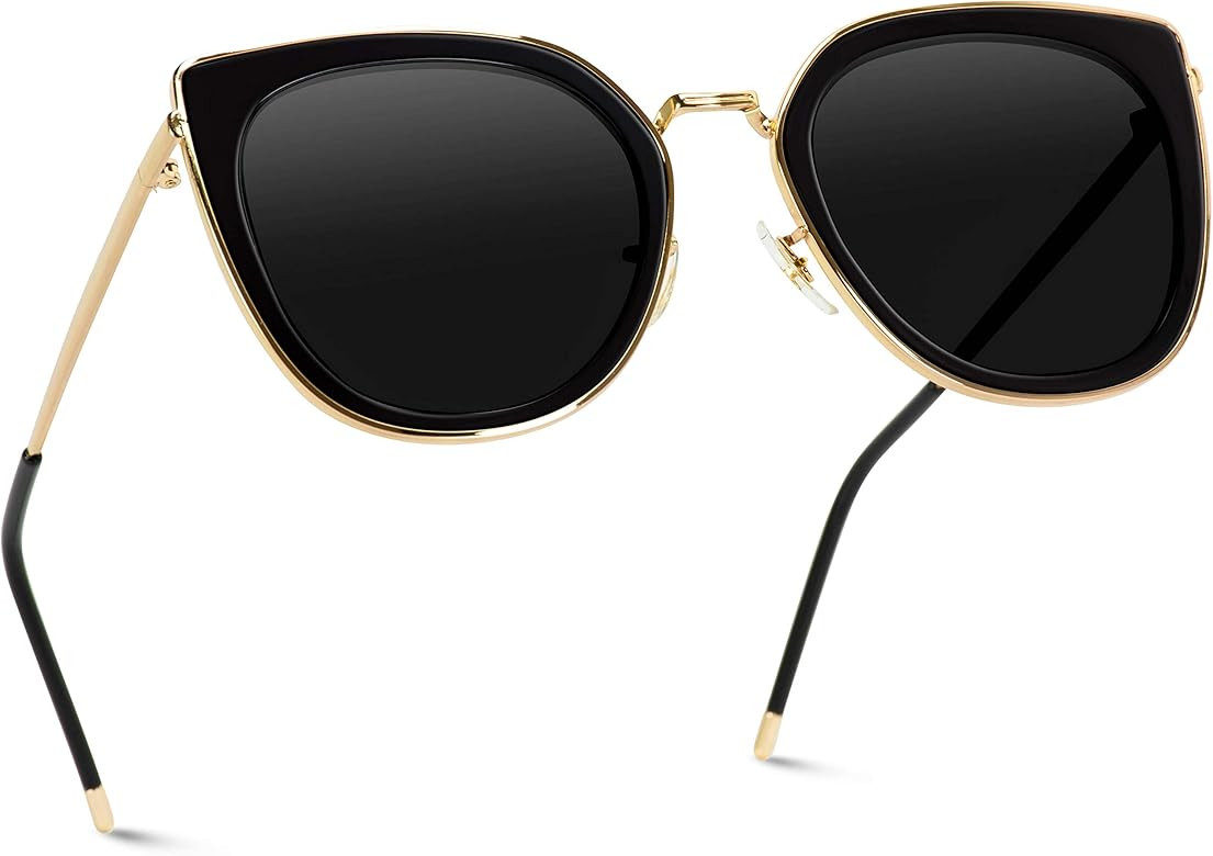WearMe Pro Elegant High Fashion Oversize Women Cat Eye Flat Top Sunglasses … | Amazon (US)