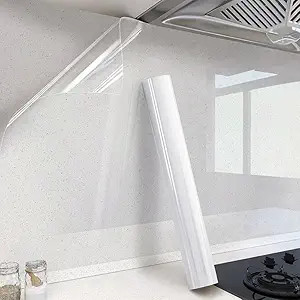 Clear Contact Paper Peel and Stick Wallpaper for Bathroom 15.8"×78.8" Wall Protector Removable W... | Amazon (US)