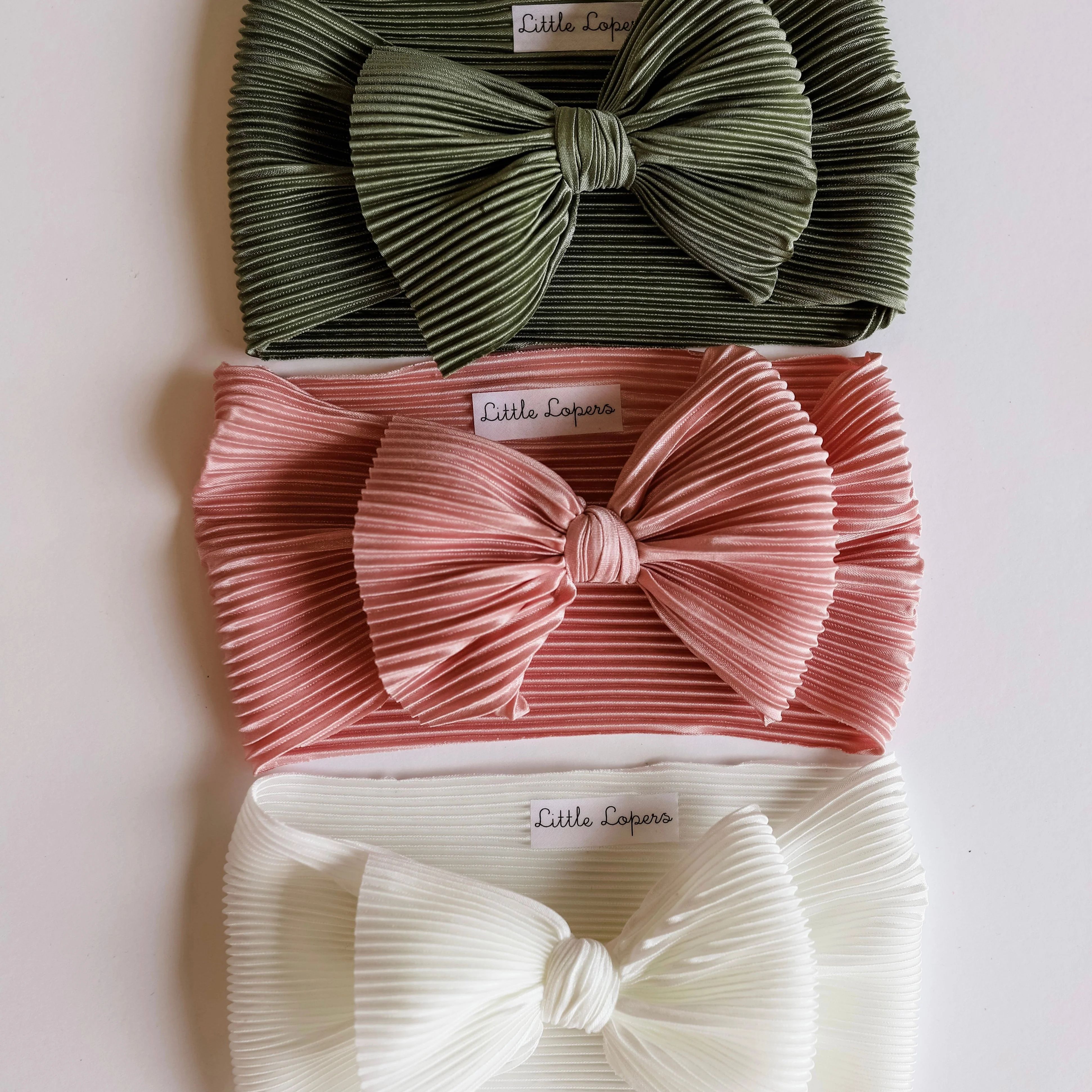 Pleated Rose Headwraps | Little Lopers