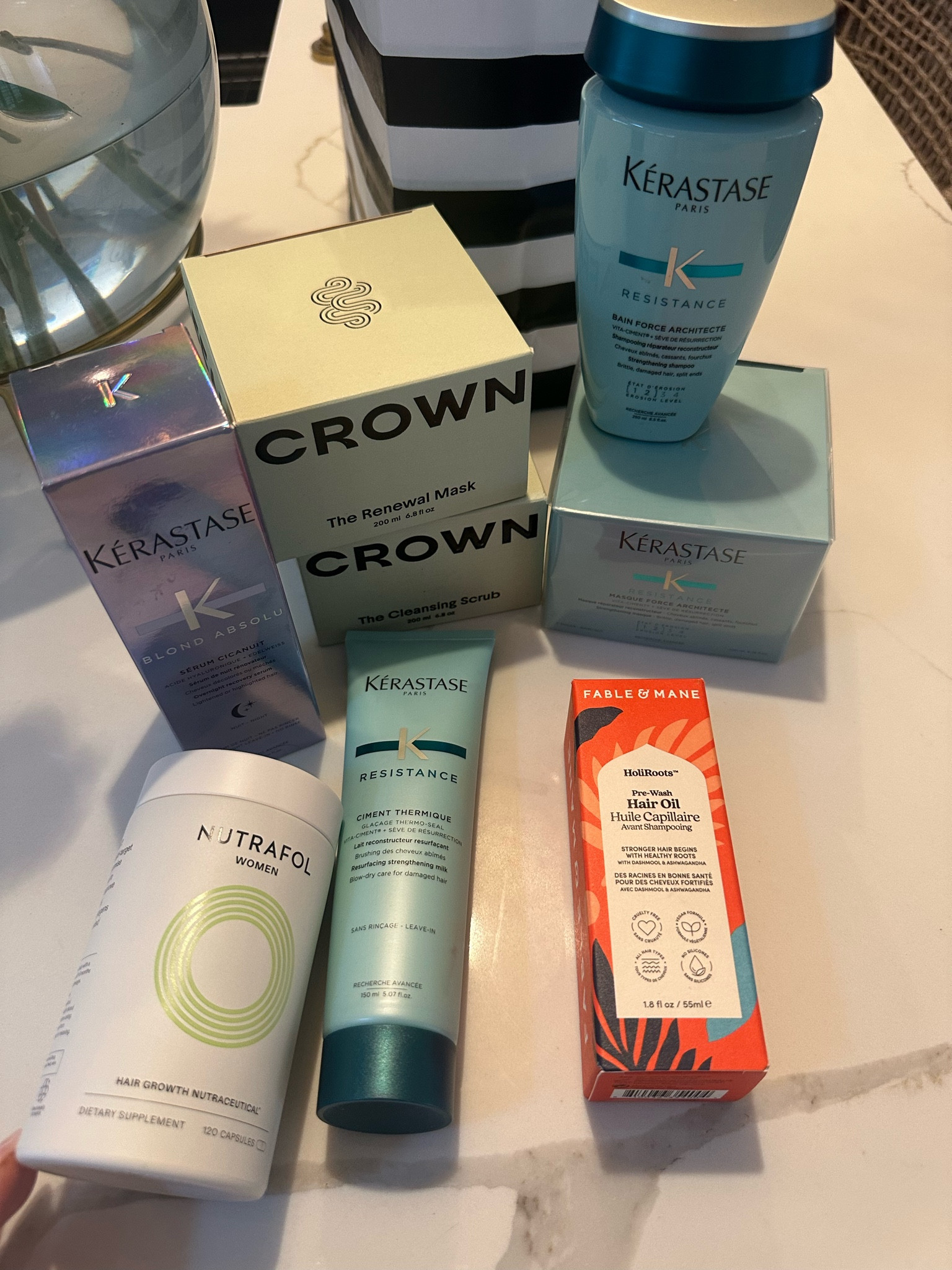 2024 is the year for hair care! Linked all hair care products, plus my supplements, silk pillowcase, and filtered shower head. 

Sephora | Revolve | kerastase | crown affair | fable and mane | nutrafol | Jolie | slip pillowcase 

#LTKfindsunder100 #LTKfindsunder50 #LTKbeauty